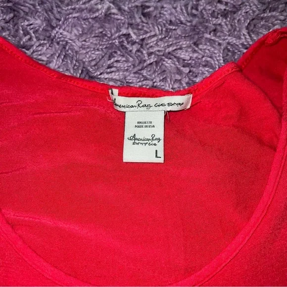 American Rag - Pink Scoop Neck Top - Picture 2 of 2